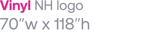 Vinyl NH logo 70 w x 118 h