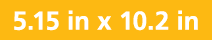 5 15 in x 10 2 in