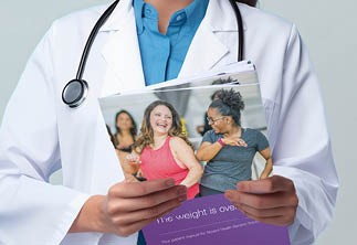 Smiling female doctor holding medical records, one Color background , copy space --ar 16:9 --v 5.2 Job ID: c62b91db-bc05-4226-aad6-08f76de5dea1