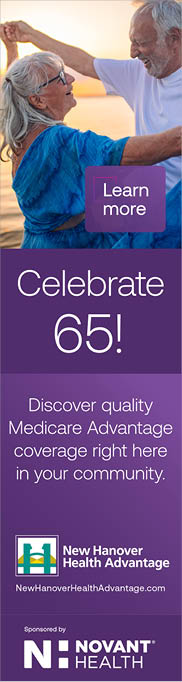 A man and woman are dancing in a purple ad for New Hampshire Health. AI generated content