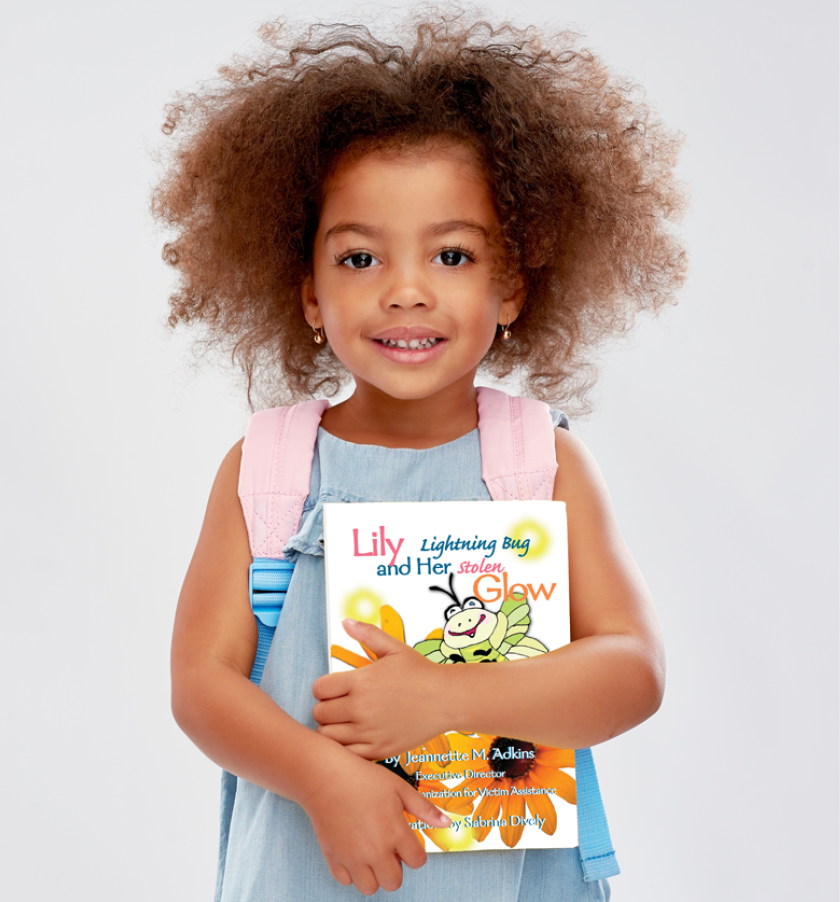 A young girl is holding a book in front of her face. AI generated content
