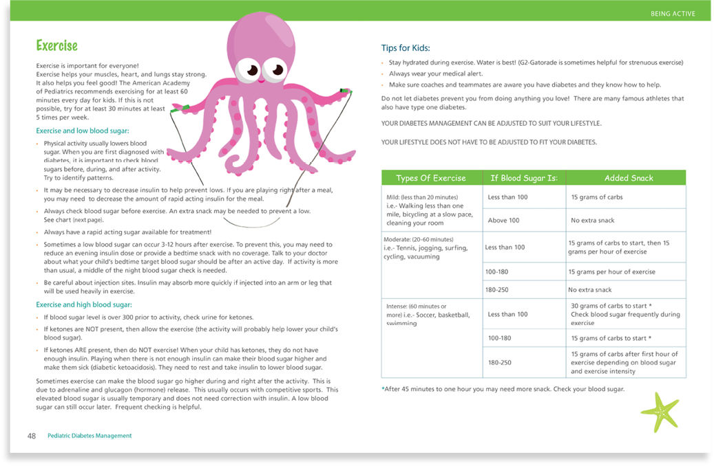 A page from a book with a cartoon octopus on it. AI generated content
