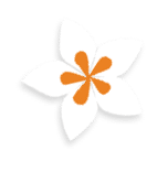 A flower with an orange center and orange petals. AI generated content